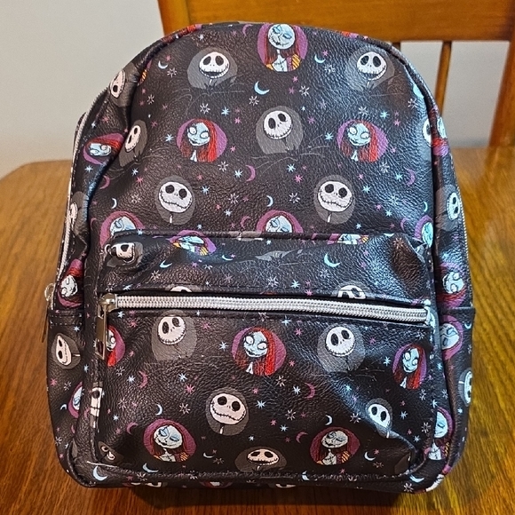Disney Black and White Nightmare Before Christmas Backpack - Picture 1 of 8